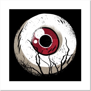 Evil Red Eye Illustration Posters and Art